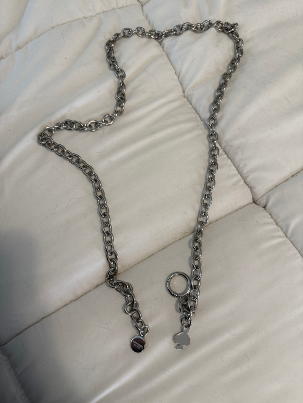 Kate Spade Silver Chain Link Women's Necklace/Belt - Classic Chunky Chain